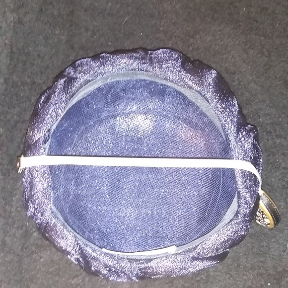 Vintage Navy Blue Pillbox Hat, Anita Pineault, Own a piece of Fashion Hi… - Picture 6 of 9